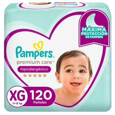 Pañales Pampers Premium Care Talla XG 120 Un-0