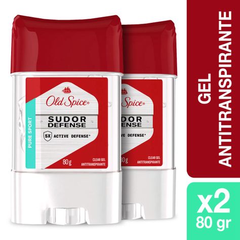 Pack 2 Gel Antitranspirante OldSpice Sudor Defense 80g-0