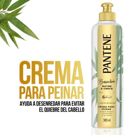 Pack 3 Crema Peinar Pantene Pro-V Bambú Nutre&Crece 300ml-5