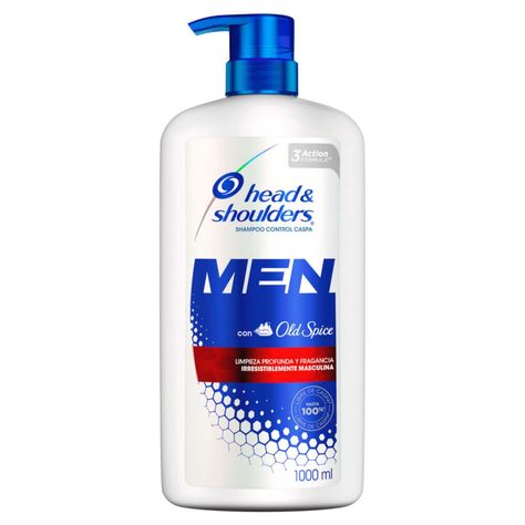 Pack 3 Shampoo Head & Shoulders Men con Old Spice 1L-1