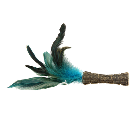 Gigwi Catnip Johnny Stick Con Pluma A Un Lado-2