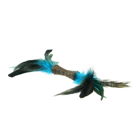 Catnip Johnny Stick Con Pluma Natural Gigwi-0