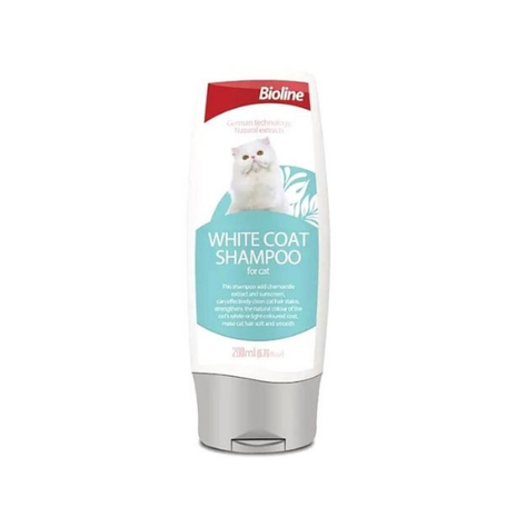 Shampoo Pelaje Blanco Gato Bioline 200ml-0