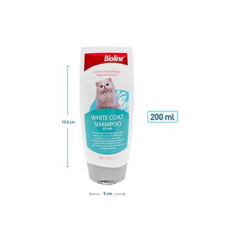 Shampoo Pelaje Blanco Gato Bioline 200ml-1