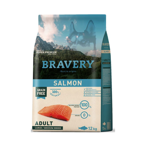 Bravery Salmón Perro mediano/grande 12kg-0