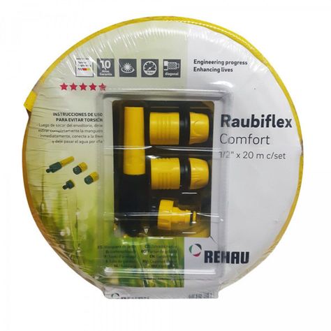 MANGUERA JARDIN REHAU RAUBIFLEX SET 1/2" 20 MTS-0