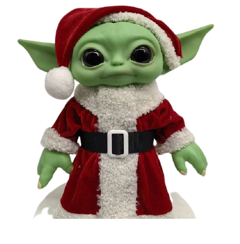 Baby Yoda Navidad Peluche Gran Calidad 28 Cm-0