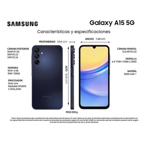 Galaxy A15 5G 128gb Blue Black Samsung-5