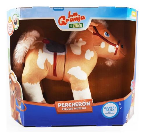 Percherón Peluche Musical La Granja De Zenon 30cm-1