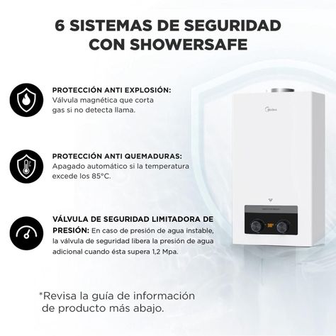 Calefont Midea 5L Tiro Natural Gas Licuado-5