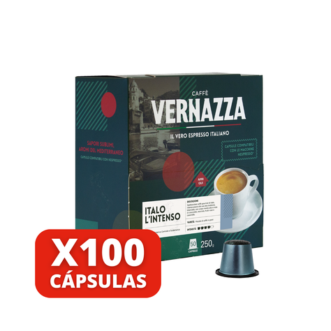 Caffè Vernazza Italo L'intenso - 100 Cápsulas-0