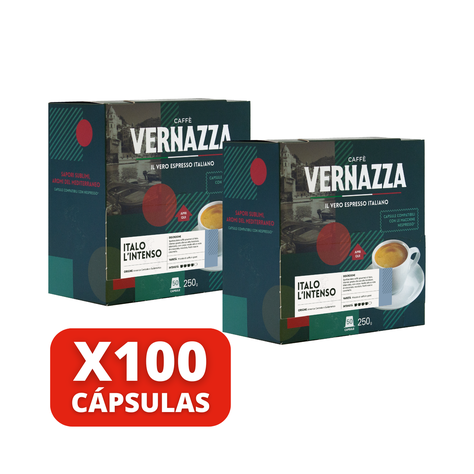 Caffè Vernazza Italo L'intenso - 100 Cápsulas-1