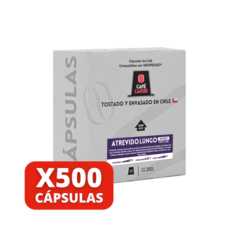 Café Caribe Atrevido Lungo 500 Cápsulas Compatibles-1