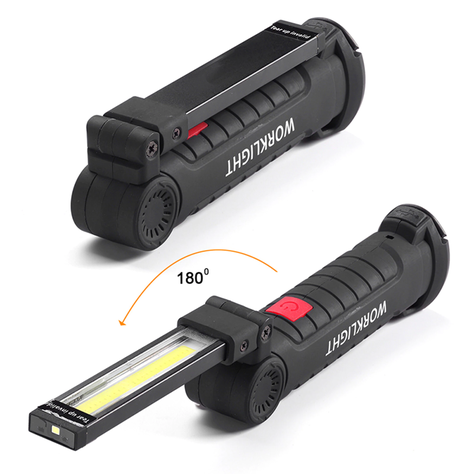 Linterna Led Cob Recargable Magnética Usb Trabajo-0
