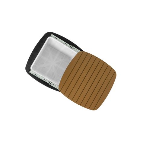Mesa Cooler Capri Tipo Rattán Negro Café Terraza MQ QRubber-2