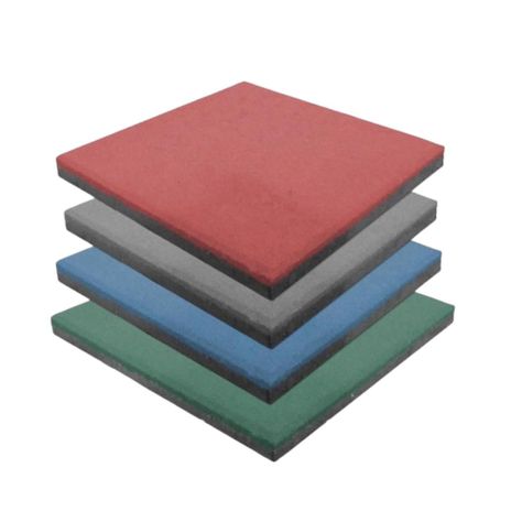 Pastelón de caucho 50cmx50cmx25 mm terracota QRubber-2