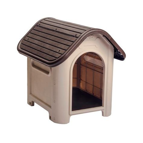 Casa Mascotas Perro Raza Mediana Café Oscuro MQ QRubber-0