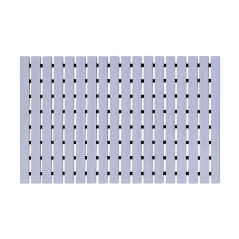 Mat Piso PVC Spa y Zonas Húmedas 61 cm x 1,3 mt Gris Qrubber-0