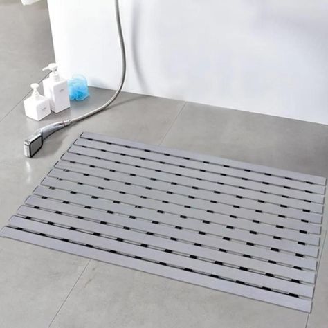 Mat Piso PVC Spa y Zonas Húmedas 61 cm x 1,3 mt Gris Qrubber-2