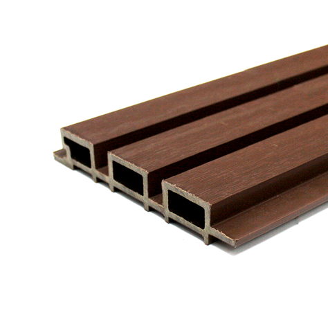 Revestimiento Pared Wall Panel Tabla WPC Café oscuro Qrubber-0