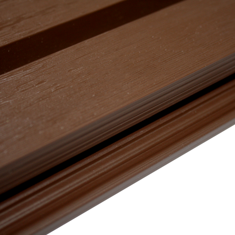 Revestimiento Pared Wall Panel Tabla WPC Café oscuro Qrubber-3