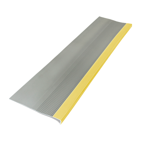 Grada Pvc 120x32 cm Alto tráfico Gris Amarillo QRubber-0