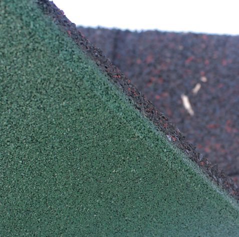 Pastelón de caucho 50cmx50cmx25 mm verde QRubber-1