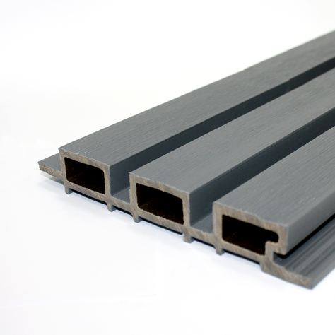Revestimiento Pared Wall Panel Tabla WPC Gris Claro Qrubber-0