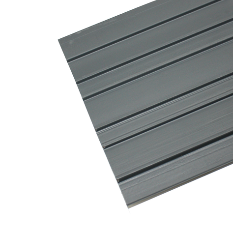 Revestimiento Pared Wall Panel Tabla WPC Gris Claro Qrubber-1