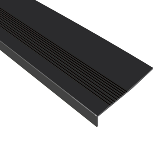 Grada Goma Estriada 121cm X 32cm X 5mm - Negro QRubber-1