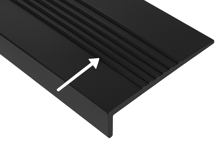 Grada Goma Estriada 121cm X 32cm X 5mm - Negro QRubber-2