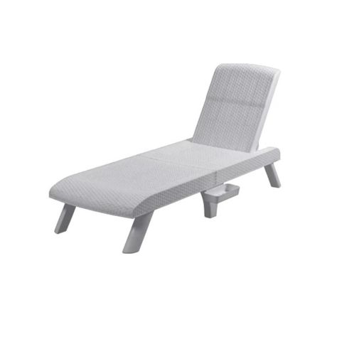 Reposera Plegable Capri Silver tipo Rattán MQ QRubber-0