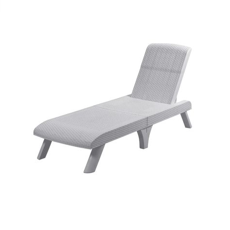 Reposera Plegable Capri Silver tipo Rattán MQ QRubber-1