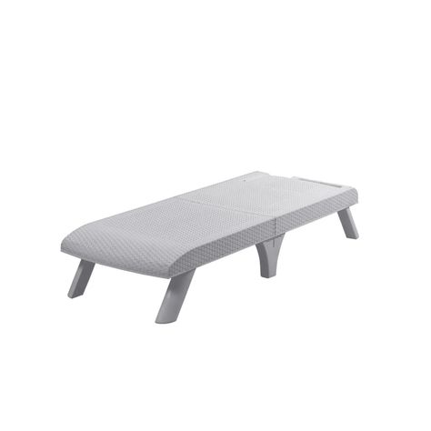 Reposera Plegable Capri Silver tipo Rattán MQ QRubber-4