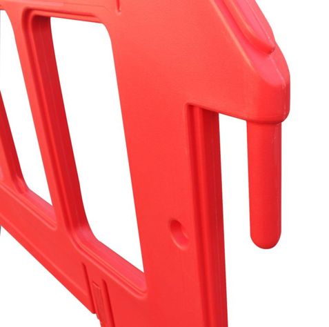 Barrera Plástica Trafico Premium Roja 1x2mts QRubber-2