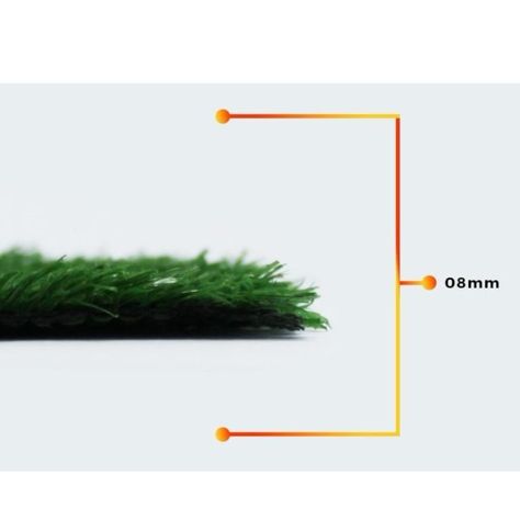 Pasto Sintético 8mm. 2mts x 25mts Qrubber-3