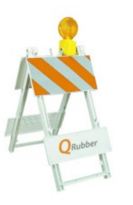 Lámpara Destellante Amarilla con Batería QRubber-1