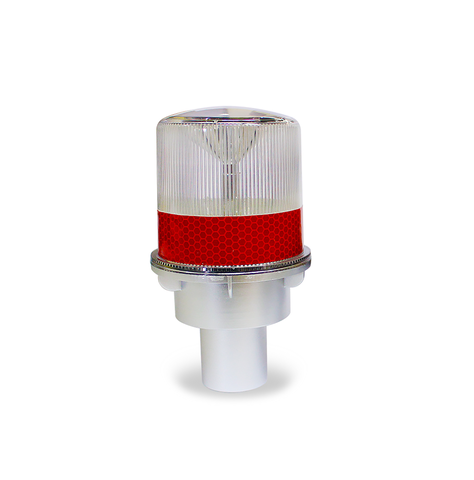Baliza destellante solar led color rojo QRubber-0