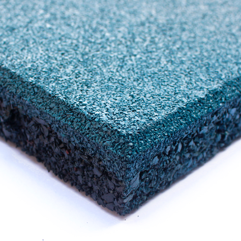 Pastelón de caucho 50cmx50cmx25 mm azul Qrubber-0