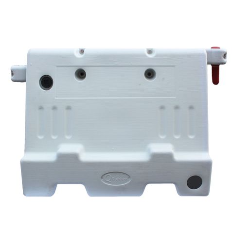 Barrera New Jersey Apilable Blanca 1mt QRubber-0