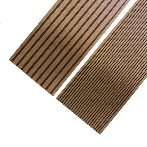 Deck WPC 2,2mts x 14,6cm x 25mm doble estría cedro Qrubber-0