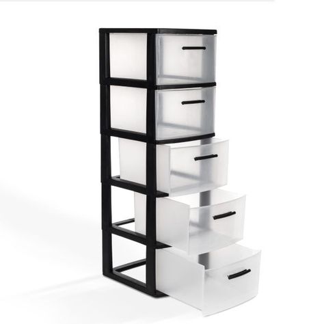 Cajonero 5 Niveles Eclypse Negro MQ QRubber-1
