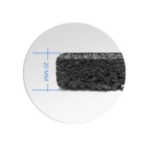 Pastelón de caucho 50cmx50cmx20mm Gris Qrubber-1