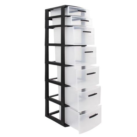 Cajonero 7 Niveles Eclypse Negro MQ QRubber-1
