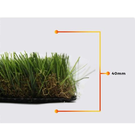 Pasto Sintético Frutillar Premium 40mm. 4mtsx10mts QRubber-2