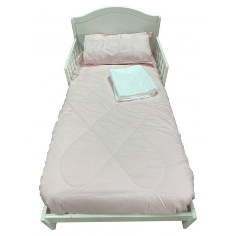 Set ropa para cama de transición Rosa 100% algodon de 4 piezas Pellitos-0