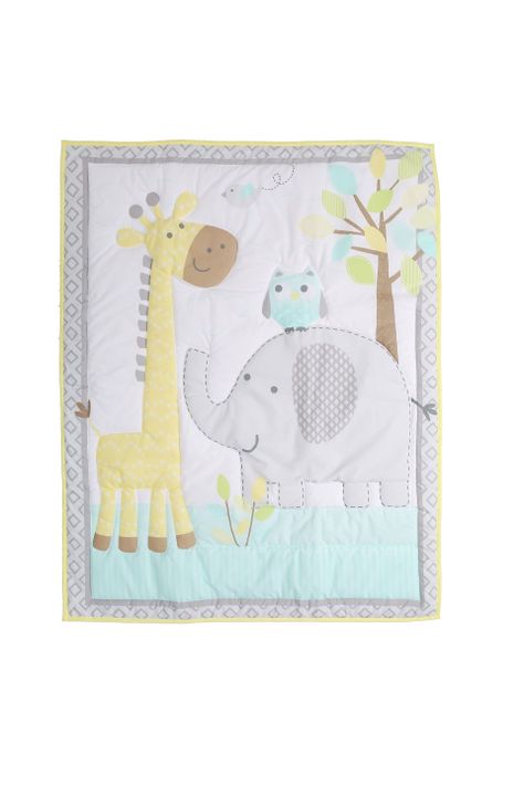 SET ROPA DE CUNA JIRAFA Y ELEFANTE-1