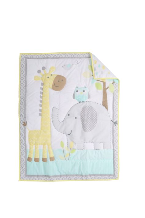 SET ROPA DE CUNA JIRAFA Y ELEFANTE-2