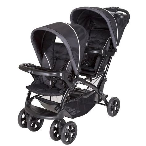 COCHE DOBLE SIT N' STAND ONYX BABY TREND-0