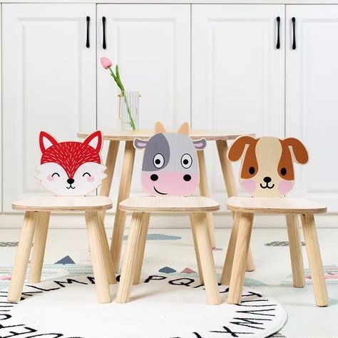 Mesa Animales 3 sillas con centro desmontable-3